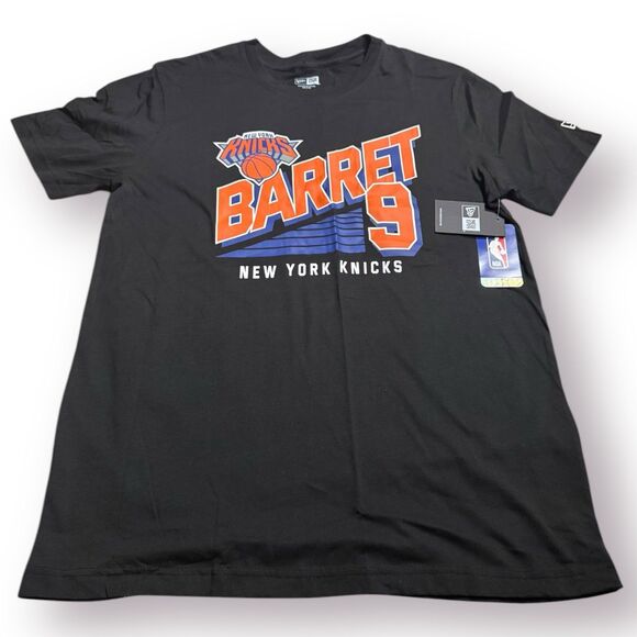 NBA New York Knicks RJ Barret Player Black T-Shirt‎ Large NWT - Picture 1 of 6